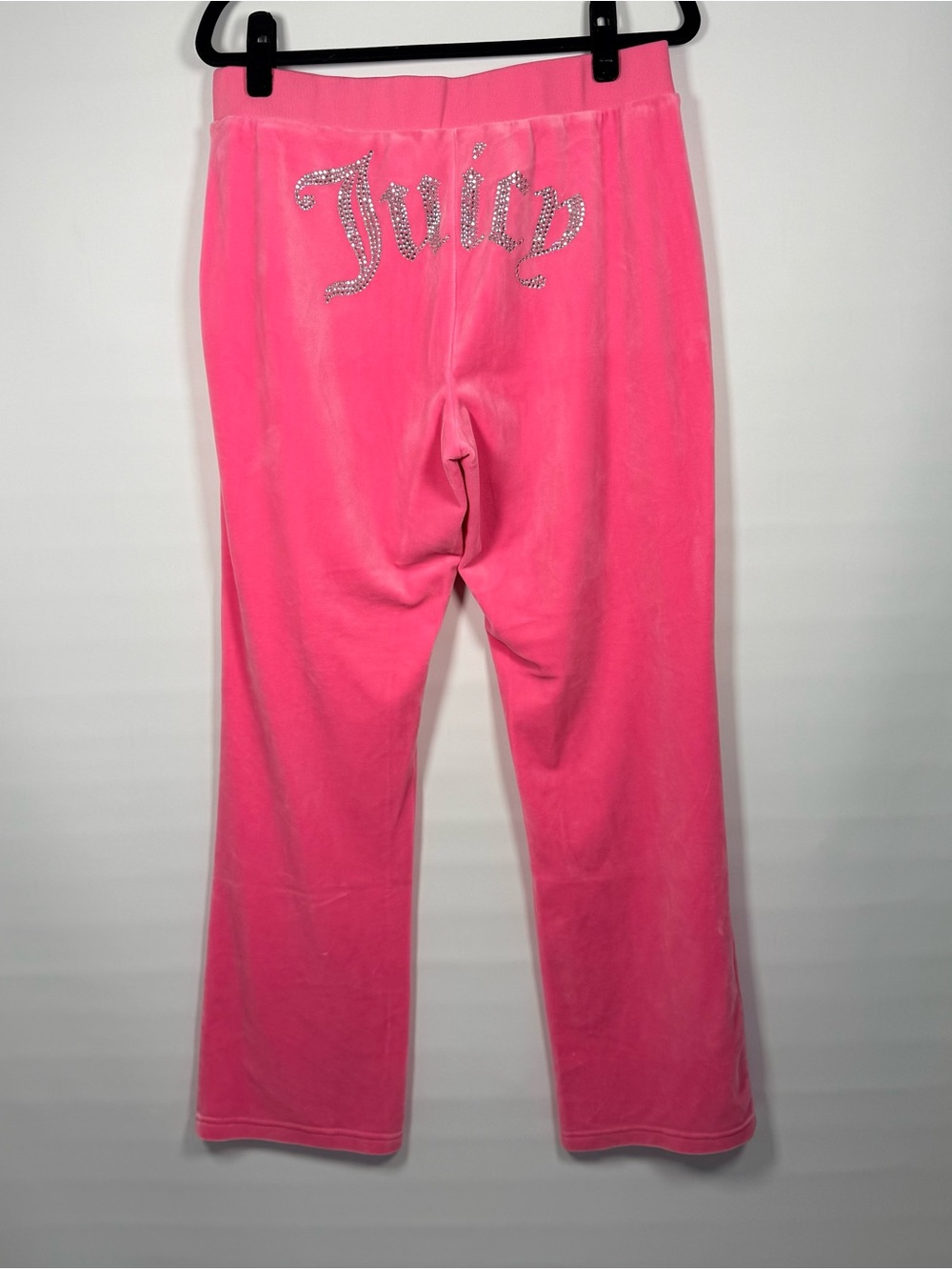Juicy Couture Pink Velour Hoodie & Sweatpants Track Suit Rhinestone Y2K Size L - Picture 5 of 15